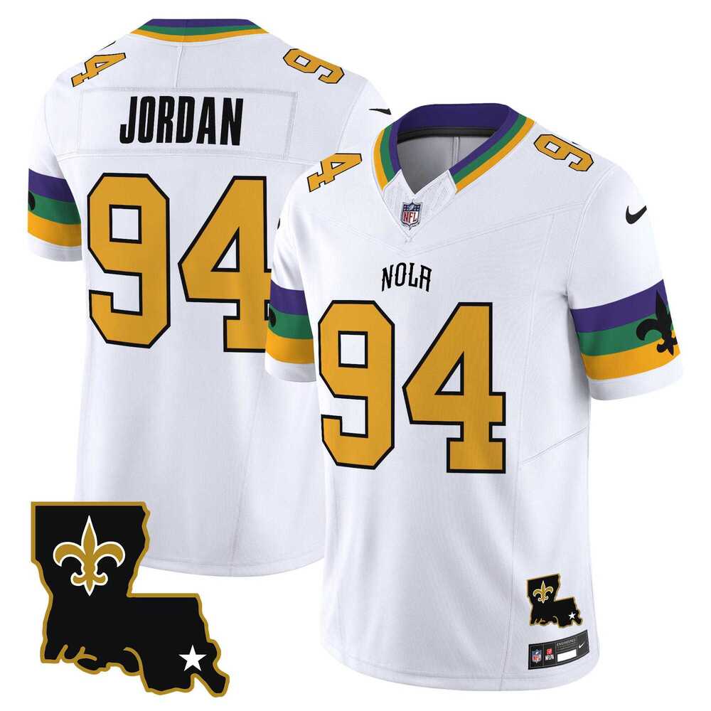 Men & Women & Youth New Orleans Saints #94 Cameron Jordan White 2024 F.U.S.E. Vapor Limited Stitched Jersey->new york giants->NFL Jersey